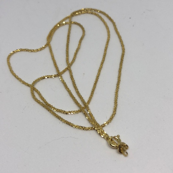 HP! 18k yellow Gold over 925 silver 22” necklace - Picture 8 of 8